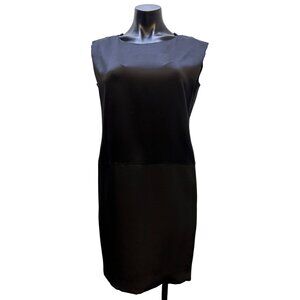 Mark Heister Black Silk Sleeveless Dress Small With Back Zipper Closure